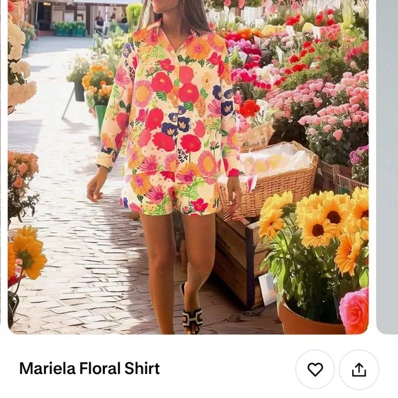 Vilagallo Vibrant Floral Long Sleeve Blouse - Picture 2 of 3